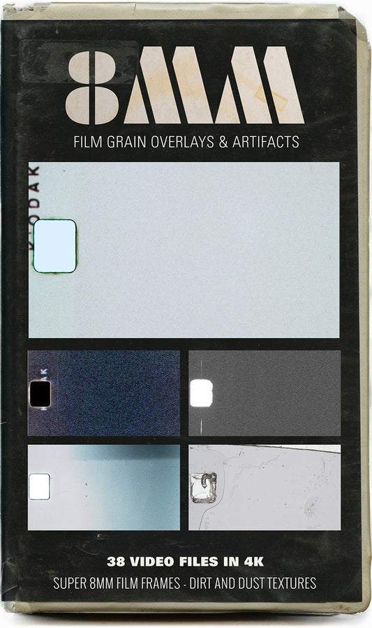 FILM GRAIN OVERLAYS & ARTIFACTS - 8MM